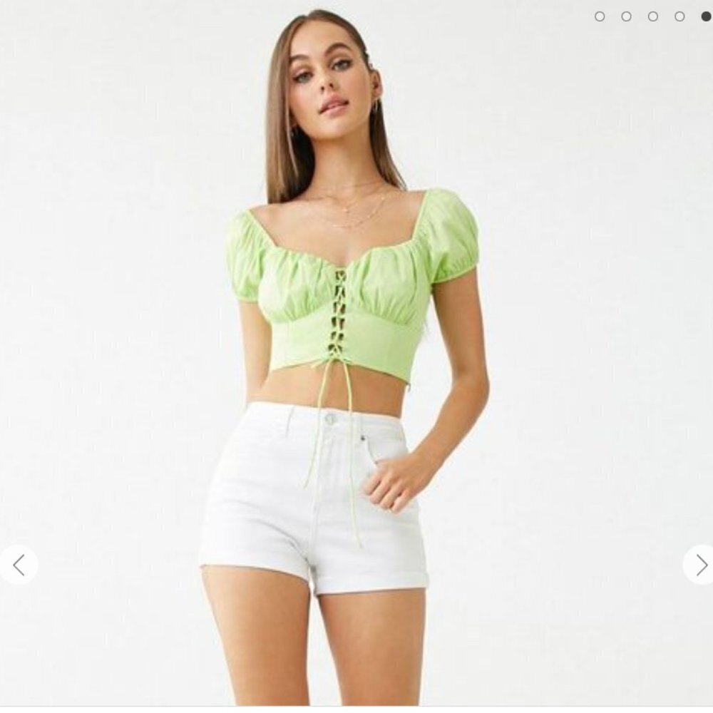 Cielo Jeans Cuffed Hem White Size Large Shorts.